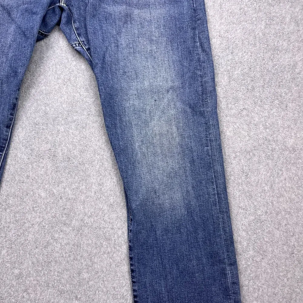 lee extreme motion straight leg jeans blue 40x30